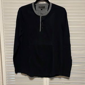 Banana Republic Black Henley Mens M